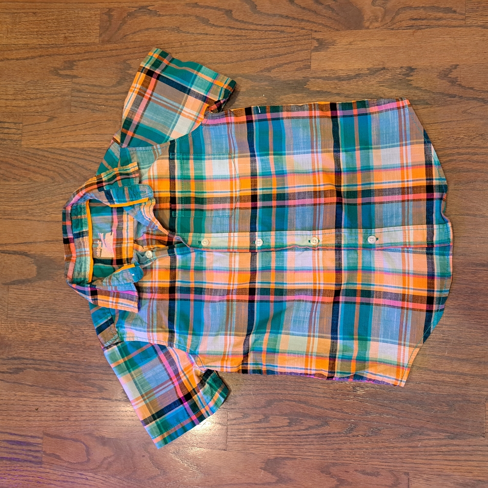 Colorful Plaid Kids Shirt